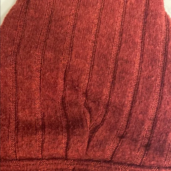 Alo Yoga Ribbed Take Comfort Bra in Cranberry Red - Picture 6 of 6